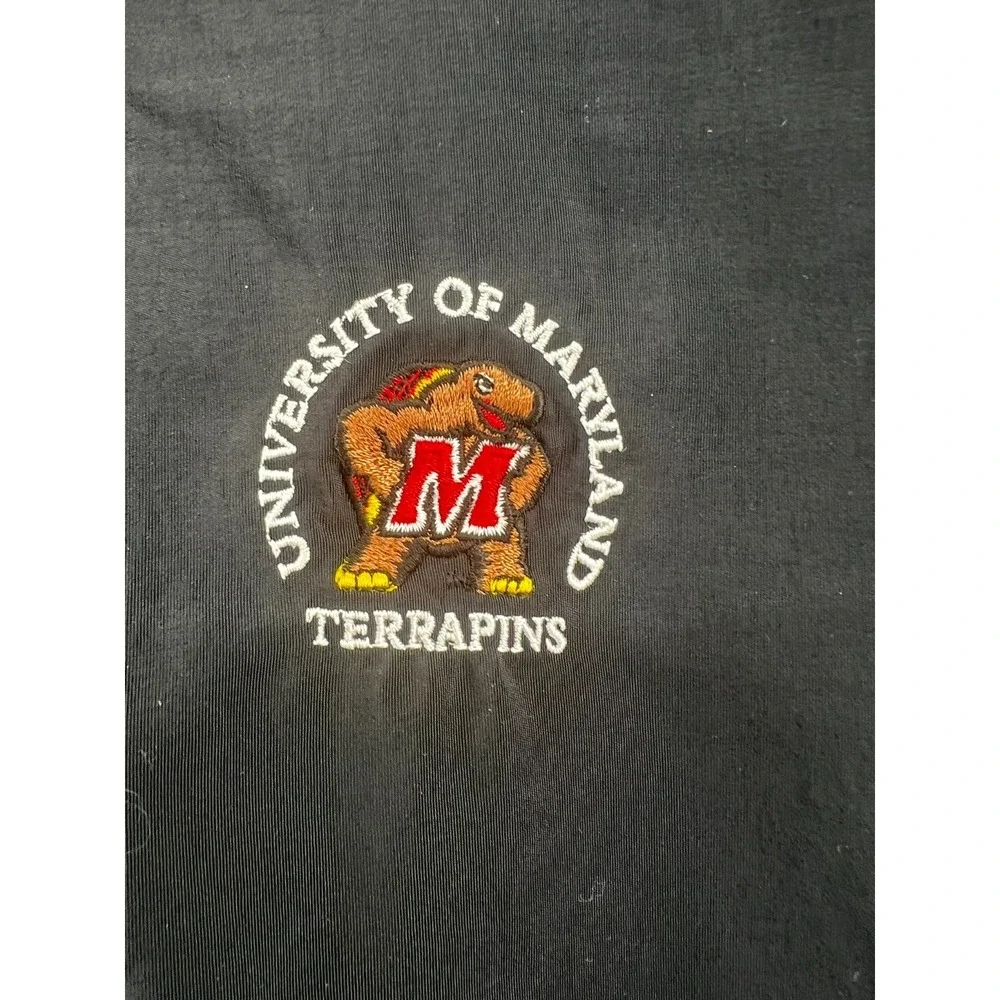Vintage University‎ of Maryland Terrapins Vest Black Pullover Men XL USA Starbus